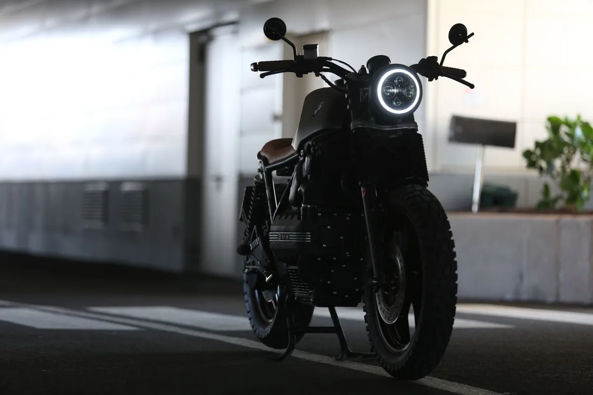 Black street motorcycle