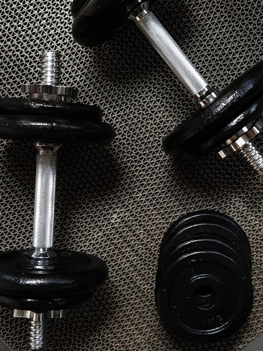 Dumbbell bars and weight plates