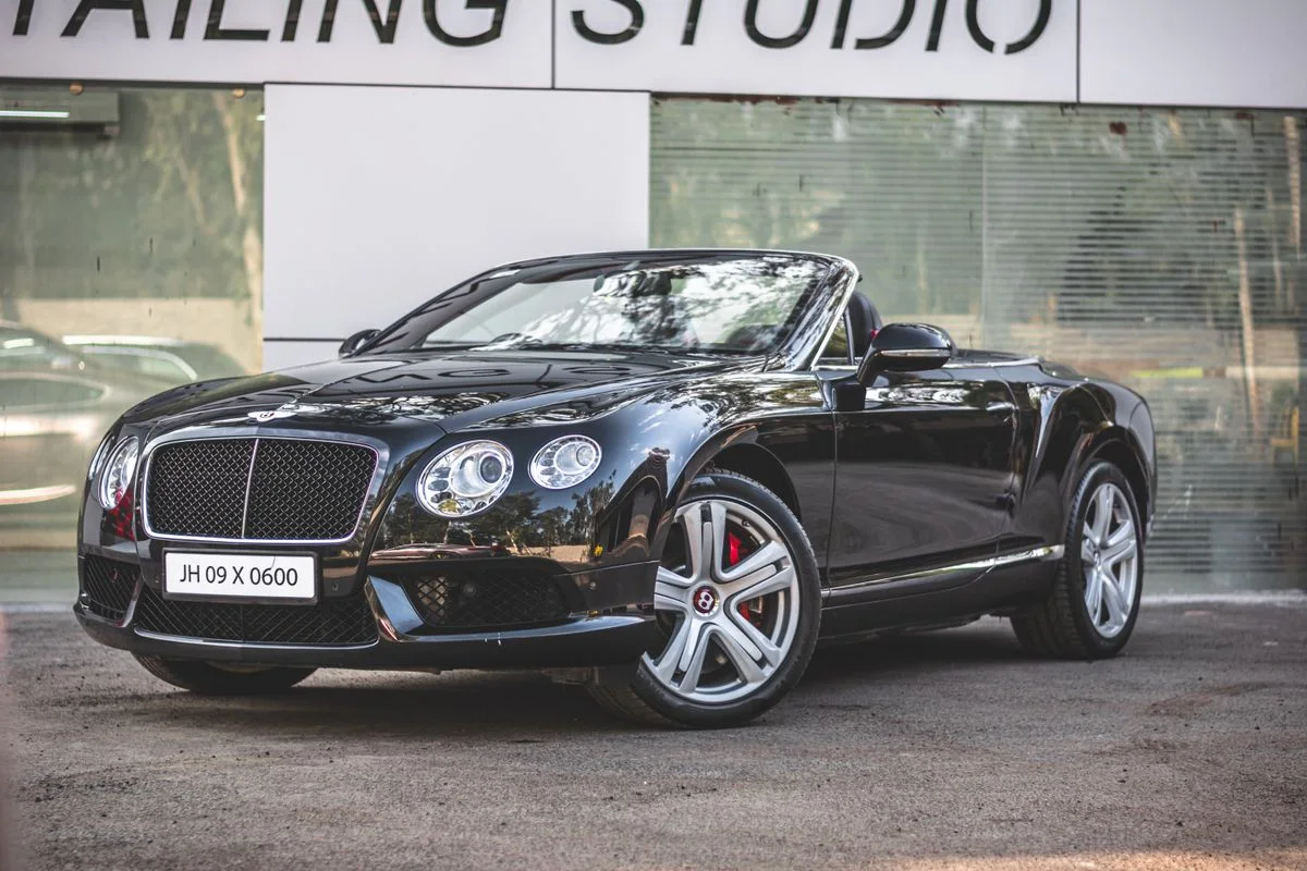 Black luxury convertible
